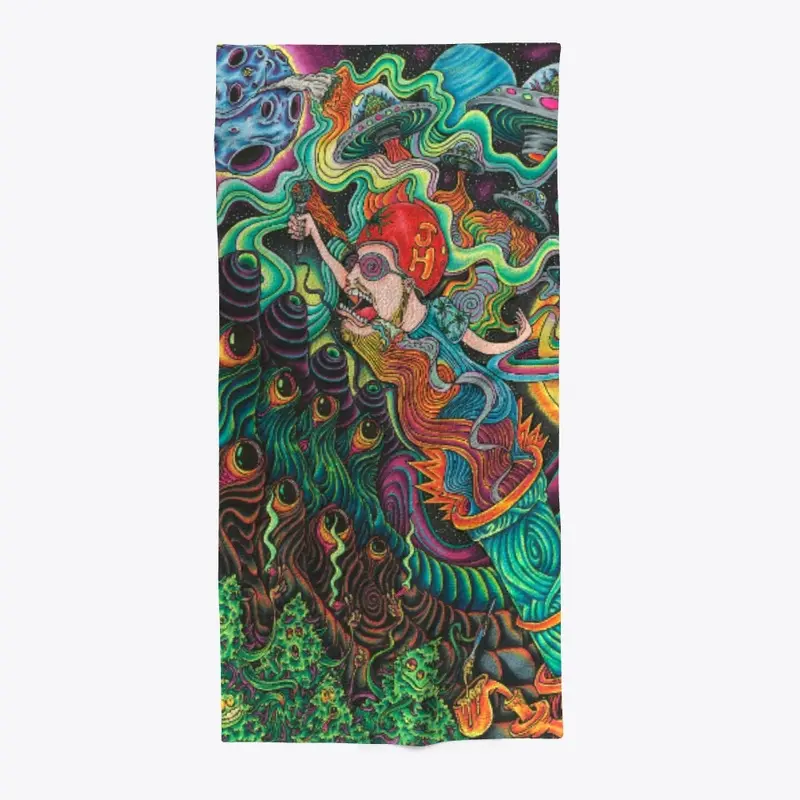 Josh Heinrichs Spaced Out Beach Towel